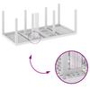 Garden Table White 200 x 100 x 73 cm Poly Rattan