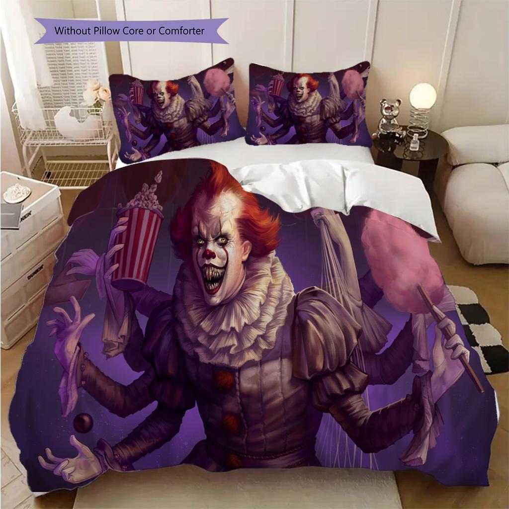 Halloween Horror Icons Comforter Set Bedding 1 Duvet Cover 2 Pillowcase Without Core Duvet Cover And Pillowcase Soft And Comfortable
