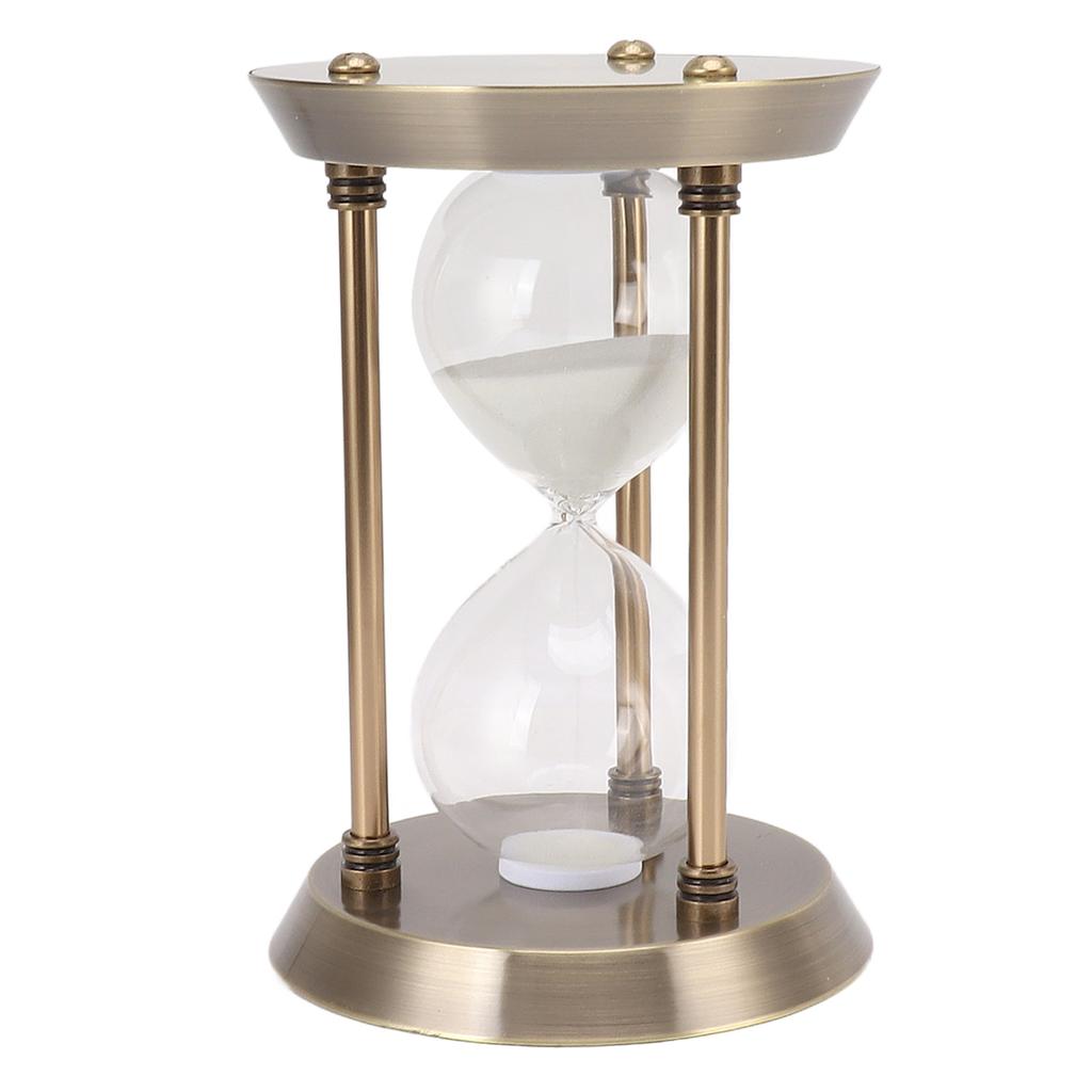 Bussola Decorativa in Sabbia Metallo Clessidra Sabbia Timer Decorativo Vintage Alta Lucentezza Sabbia Sostituibile Orologio Clessidra