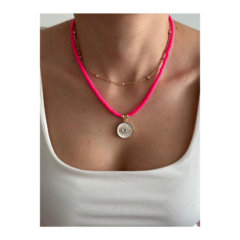 Necklace Set | Combination Necklace | 3 Piece Necklace | Summer Necklace | Necklace Set | Fimo Necklace | Eye Necklace