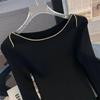 2025 Women's Lace-Up Bell Sleeve Knit Top: Age-Reducing Slim Fit for Autumn/Winter