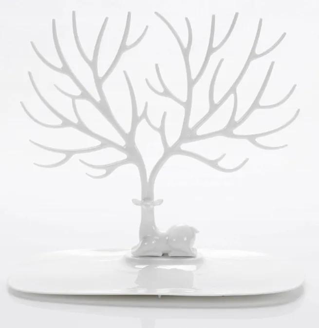 Deer Jewelry Stand, Tree Organizer, Lightweight, Practical, White