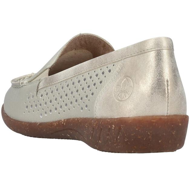 Женские слипоны Rieker Damen 47656 gold
