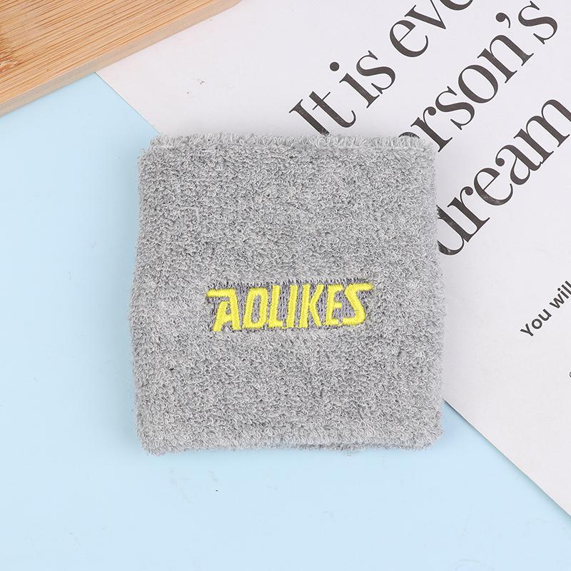 1Pc Cotton Wristband Sport Moisture Wicking Athletic Sweatband Running Gym Yoga Wrist Sweat Band Fitness Wrist Cuff Wrap