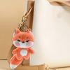 Portachiavi di peluche a forma di volpe rosa con guanciale, bambola di peluche, portachiavi fai da te, ciondolo per borsa, zaino, decorazione per bambini e adulti, regalo di compleanno
