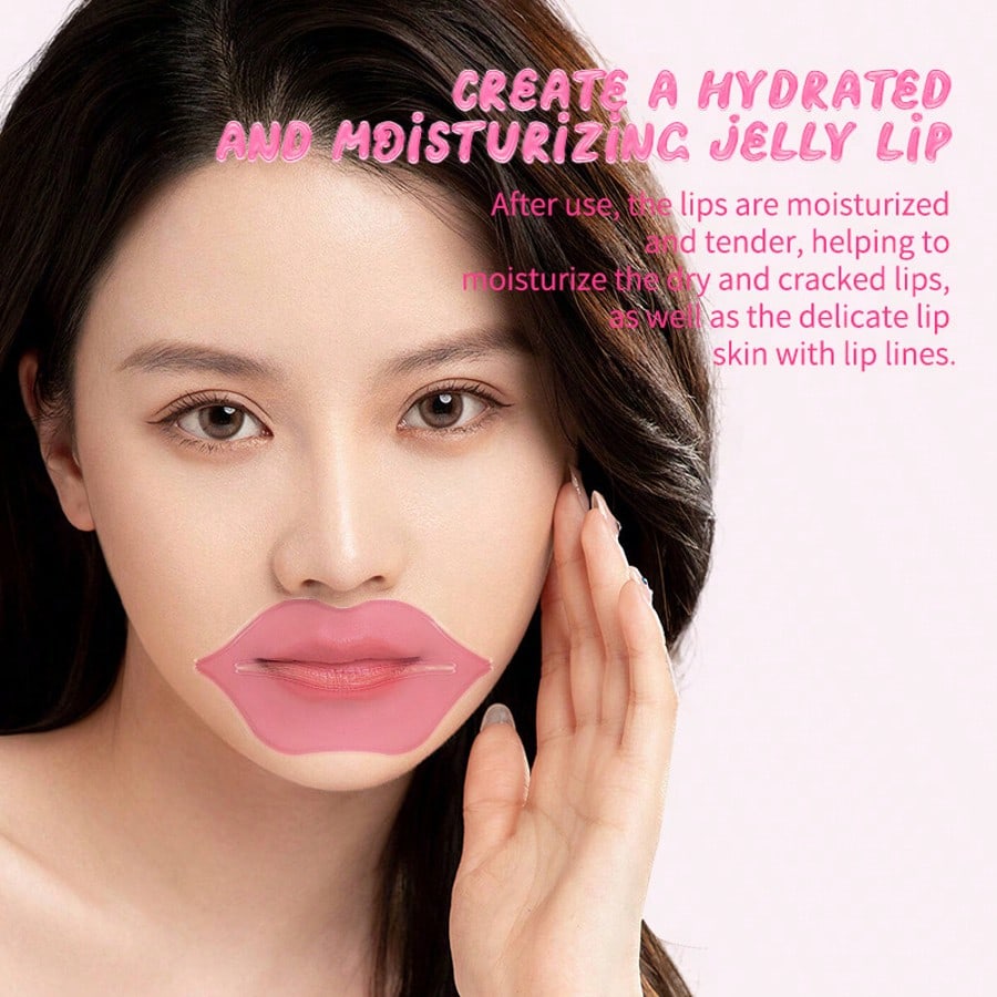1/5/10/20pcs Moisturizing Lip Mask, Collagen/Cherry/Blueberry, Containing Glycerin And Collagen, Fad