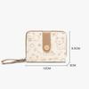 Cartoon Scrawl Cat Short Wallet Women Fashion Coin Purse PU Leather Large Capacity Wallet ID Card Holder Travel Cash Coin Bag