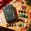 Mineral Lovers Gift Idea Gemstone Advent Calendar, 24-Day Christmas Countdown Set with 2D Decorative Display Acrylic Ornaments, Tree Hanging