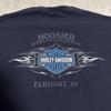 [USED] Made In USA Harley-Davidson Blue Flame Double-Sided T-Shirt
