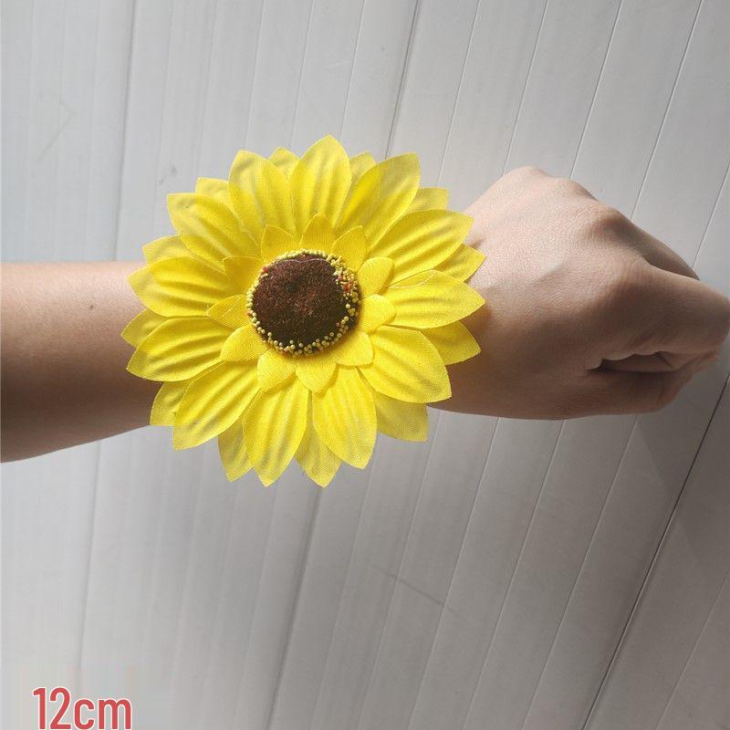 Sunflower Bracelet Corsage for Children's Sports Meet and Dance Performances