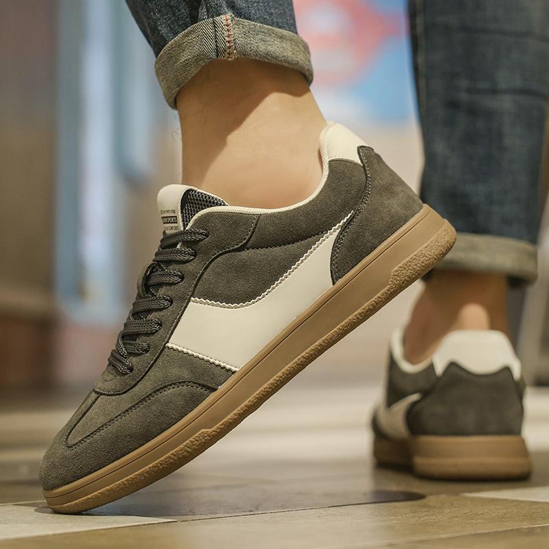 Men's Casual German Army Trainer Shoes 2026, Lightweight Breathable Low-Top Non-Slip Seasonal Walking Fashionable Street Shoes