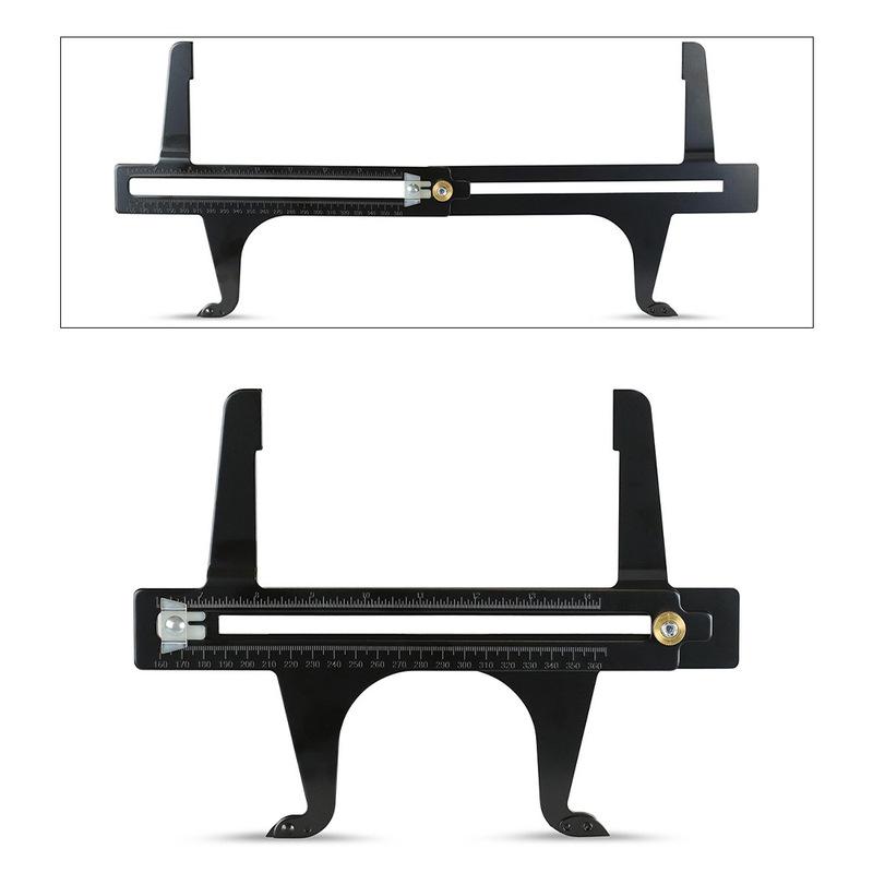 Brake Resetting Gauge Dual Scale Combination Brake Measuring Tool For Rear Drum Brake Lining Shoe Disc Rotors Hand Brakes