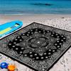 VIKAMA Outdoor Carpet Lightweight and Durable Camping and Picnic Floor Mat Manhai Print Portable Storage Beach Mat