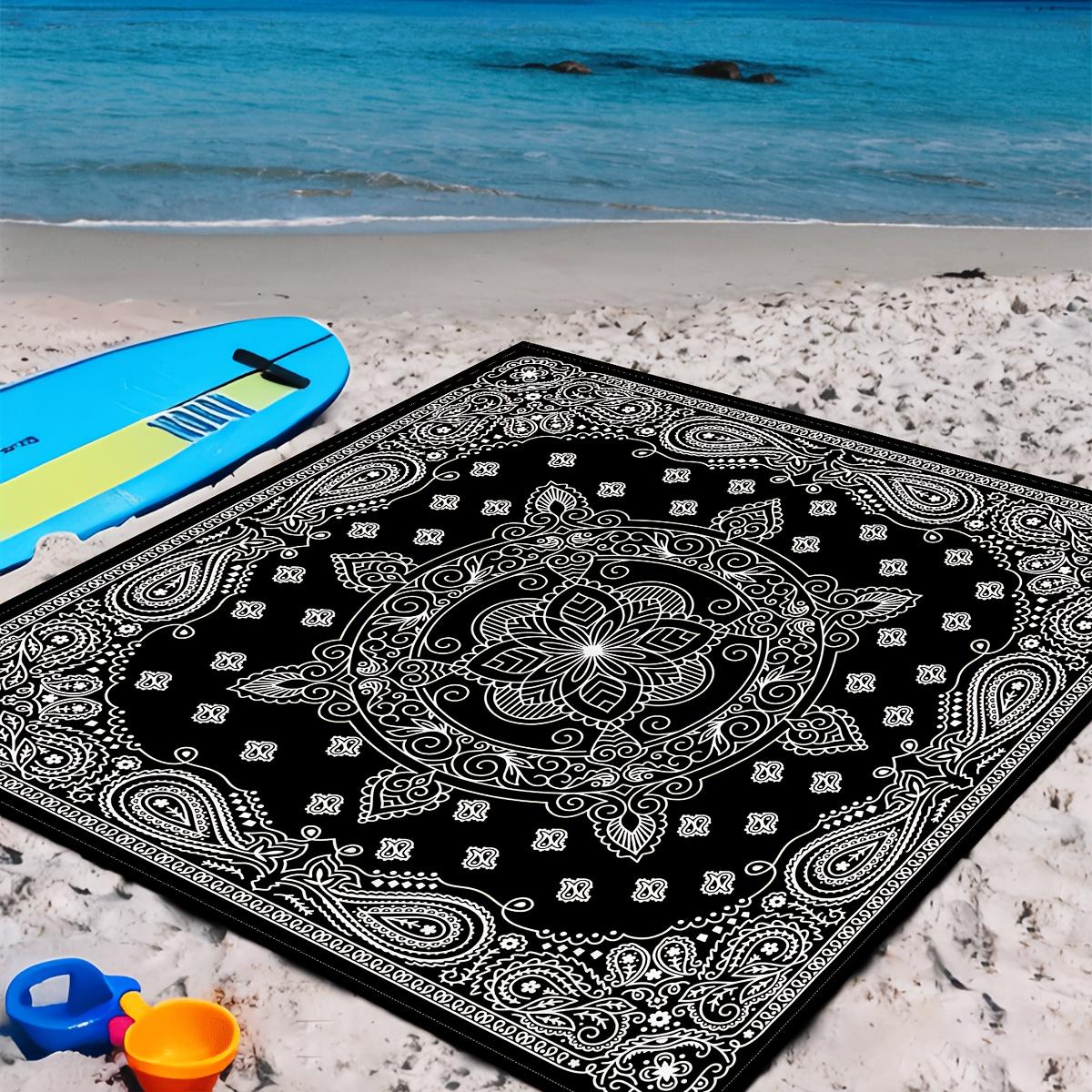 

VIKAMA Наружный ковер Легкий и прочный Коврик для кемпинга и пикника с принтом Manhai Портативный для хранения Пляжный коврик 150x150cm 59x59inch