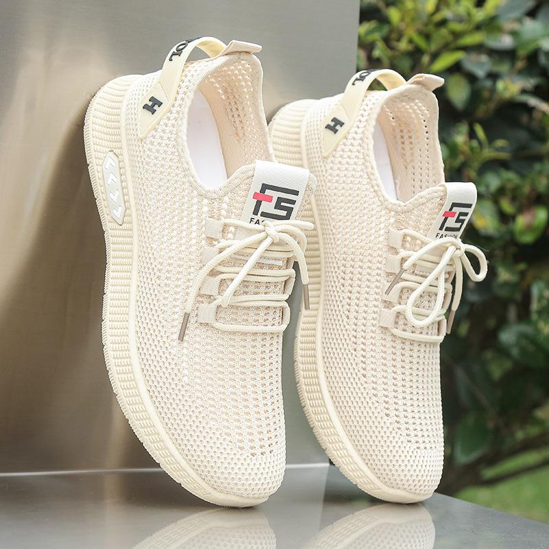 Summer new breathable hollow mesh shoes casual sports shoes mesh coconut shoes 38
