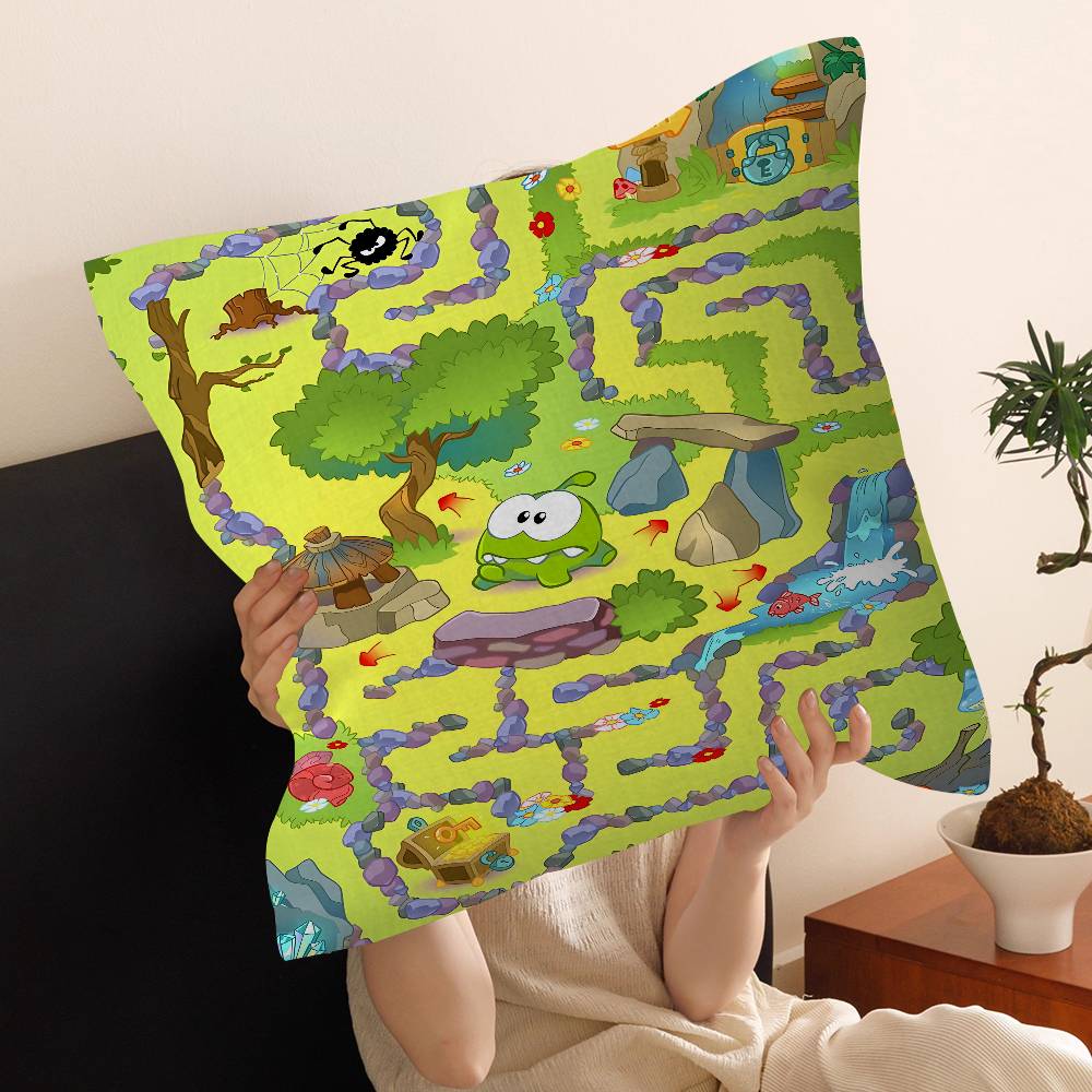 Cartoon oOm cute nNomm Pillow Gifts Home Office Furnishings Bedroom Sofa Car Cushion Cover case xcm