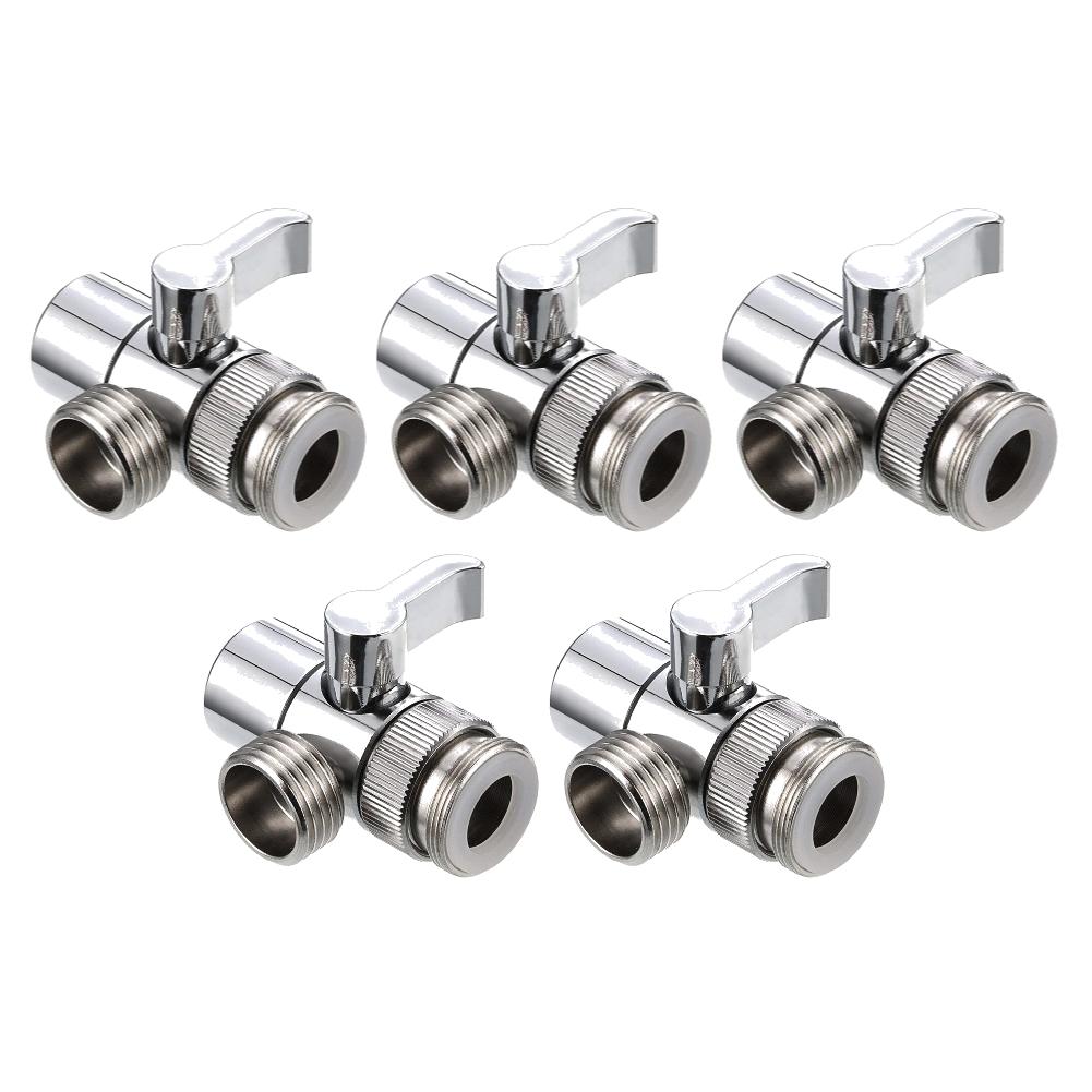 3 Way Sink Splitter Diverter Valve Leak-Proof Faucet Connector Splitter Copper Faucets Water Separator for Shower/Sink/Washbasin