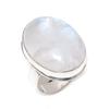 Moonstone Gemstone 925 Sterling Silver Jewelry Ring Size 9