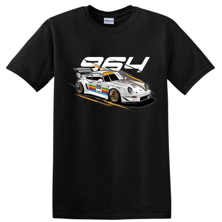 Porsche 89 Classic Race Car Graphic Vintage T Shirt Graphic Tee Retro Design XXL