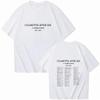 2025 Cigarettes After Sex X's Welttournee 2024 Unisex Sommer O-Ausschnitt Oversized T-Shirt Musikfans Geschenk Lässig Regulär Druck T-Shirt