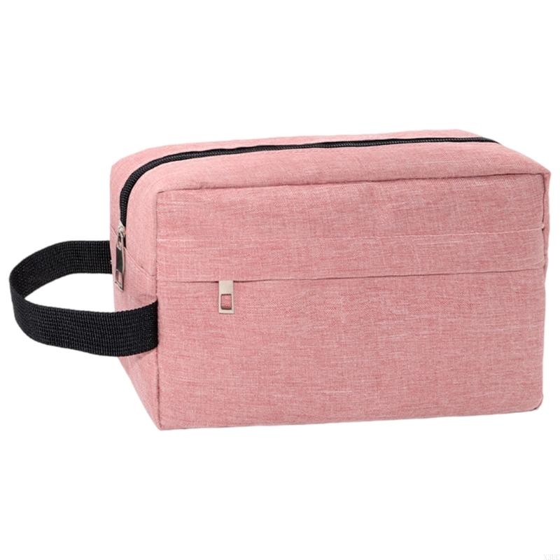 

Multipurpose Portable Hand Carry Bag With Reinforced Corner For Cosmetics Digital Gear Travel Essential And Items X3UC розовый