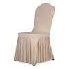 Wedding Chair Cover for Dining Room Universal Stretch Chair Cover with Skirt Removable Chair Slipcover for Kitchen Hotel