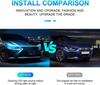 Dynamic meteor Led Car Hood Lights Strip Universal Engine Hood Guide Decorative Light Bar Auto Headlights Car Running Light