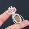 Oval Natural Unakite Sterling Silver Sister Engagement Handmade Birthday Pendant