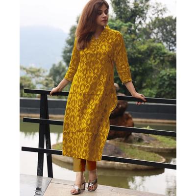 Women Designer Cotton Kurta Pant Set Party Wear Bollywood Top Tunic Kurti Dress VF-20249a