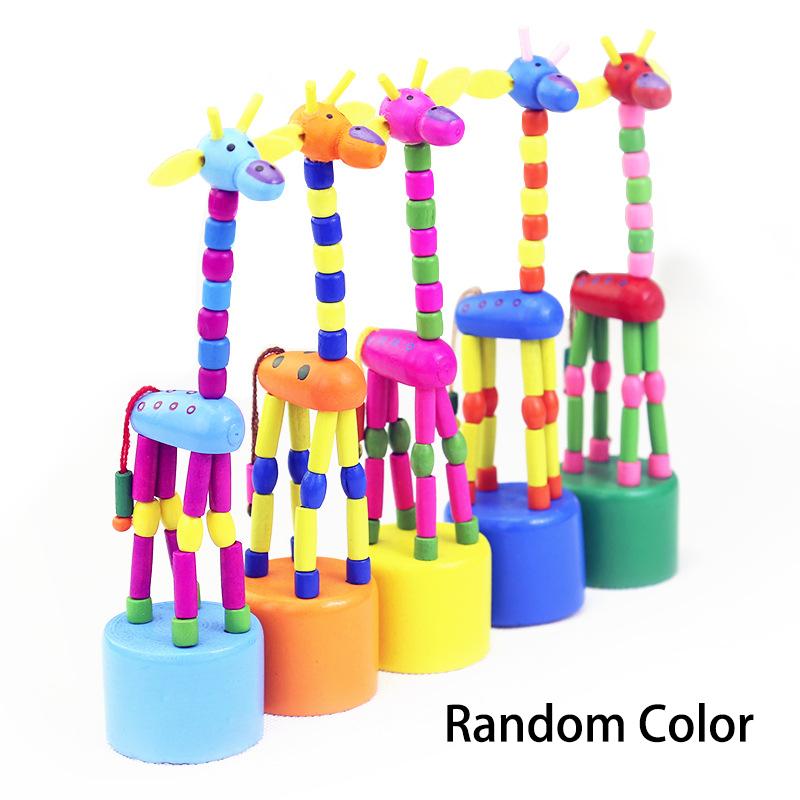

Фигурка Жирафа Деревянная Игрушка Жираф Качающийся Жираф Куклы Игрушки Случайный Стиль