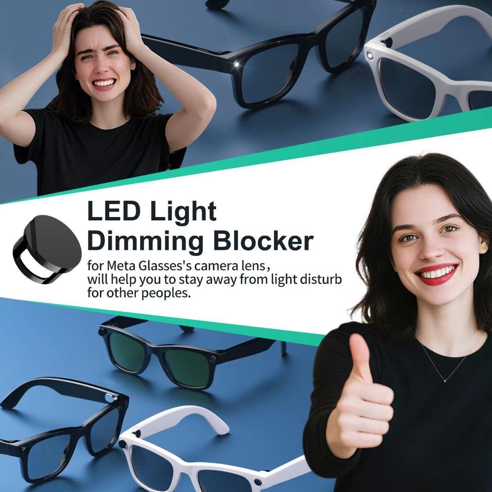 2/4Pcs Dust-proof Camera Lens Protect Cover Adjustable Light Shielding Sticker  Bright Environment