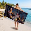 Large Beach TowelFran Bow Soft Absorbent Towel Beach Bath Home Use