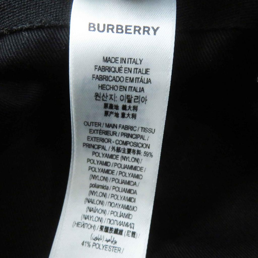 Excellent BURBERRY hat TB logo hat black Nylon Women S 8072726 Used