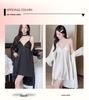 Women's Ice Silk Camisole Nightgown with Built-in Bra - Sweet, Sexy Homewear & Outdoor Style