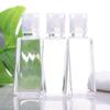 10pcs/lot 30ml Trapezoidal Empty Hand Sanitizer Bottles Refillable Plastic Container Transparent Gel Bottle Cosmetic Bottles