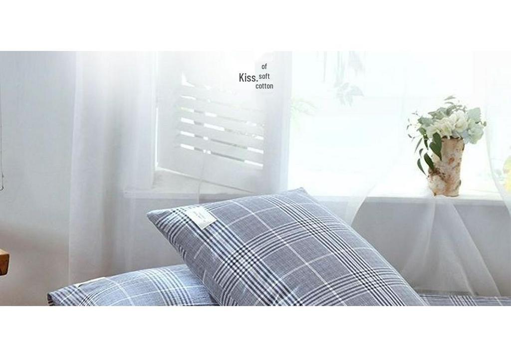 Premium 100% Cotton Pillowcase Pair 48x74cm for Home or Student Use