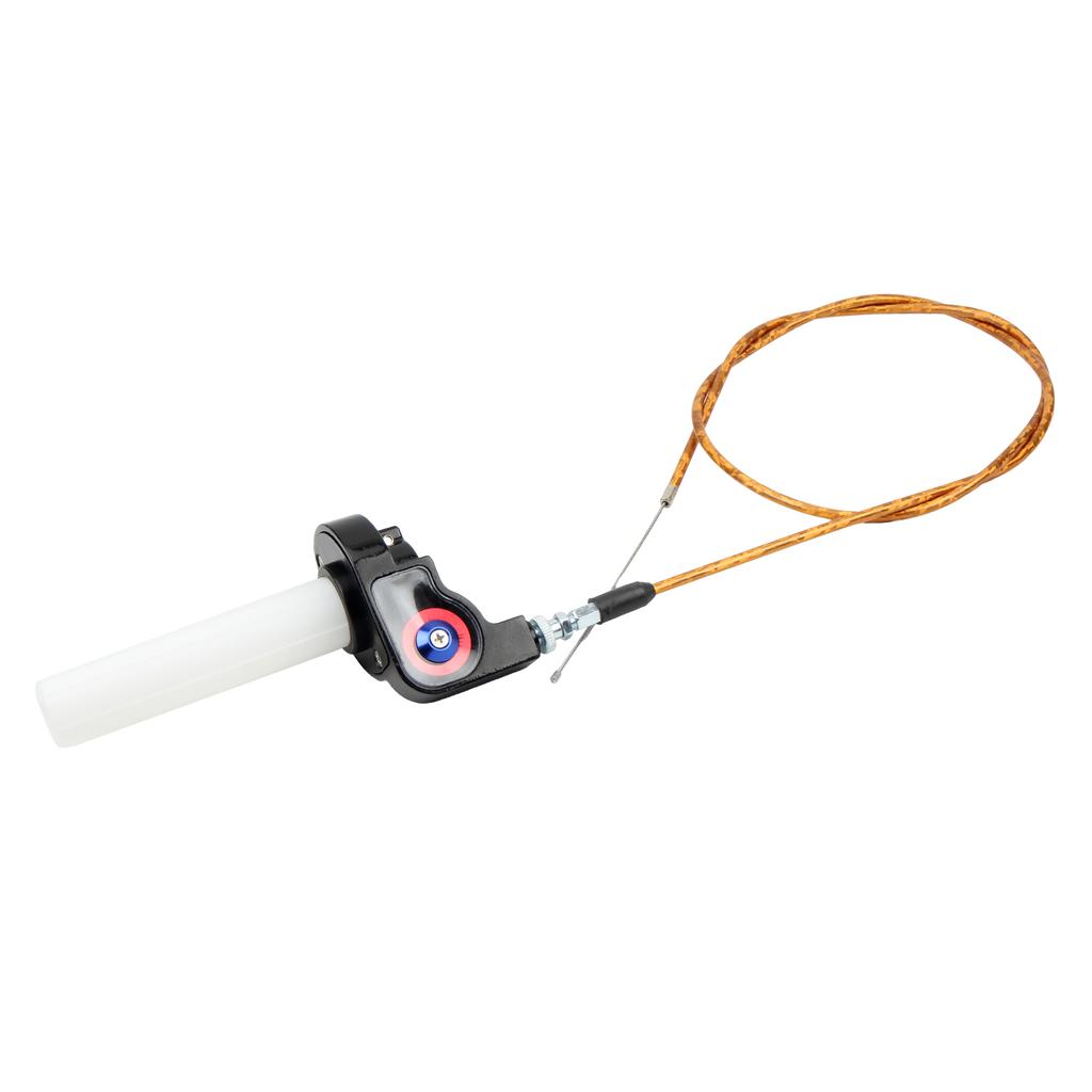 7/8"22mm Motorcycle Quick Twist Gas Throttle Handle Grips With Throttle Cable 1200mm DirtBike Motocross ATV Modified Accessories Throttles 2