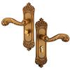Rod Type Door Handle with Three Keys, Used for Vintage Interior Door Latches In Offices or Front Doors Door Handles