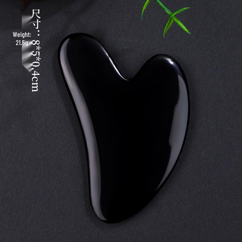 Heart-Shaped Rose Quartz Dual Roller & Massage Board Set - Non-Jade White Facial Tool