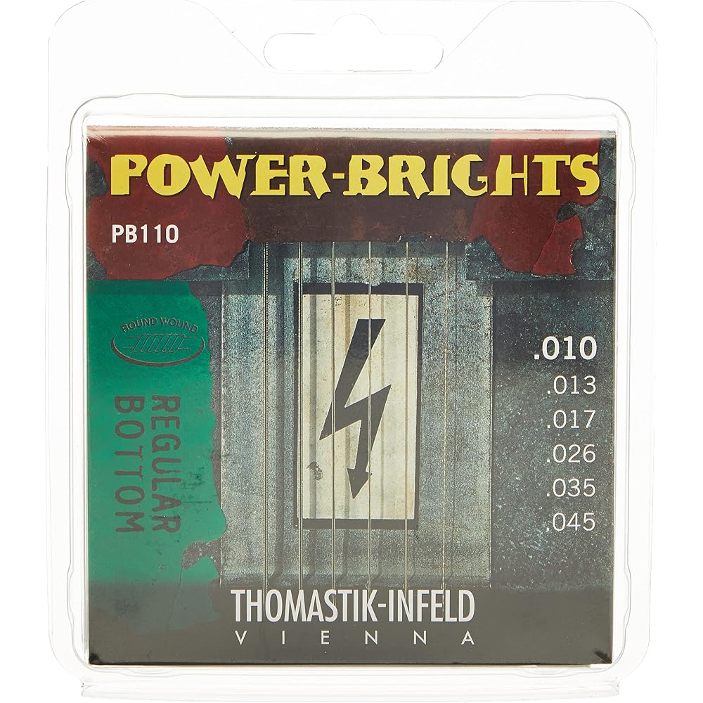 Thomastik-Infeld PB110 Power Bright Series 10-45 Regular Bottom Electric Guitar Strings