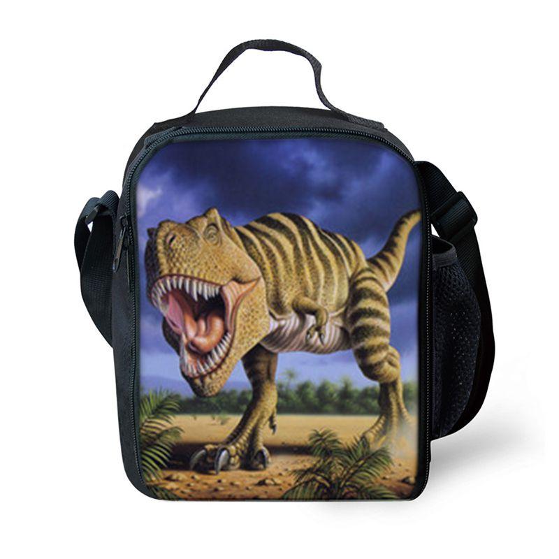 Jurassic World Dinosaur Lunch Bag Insulated Thermal Cooler For Students And Picnics