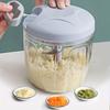 1pc Manual Garlic Grinder & Vegetable Chopper, Multifunctional Garlic Masher, Fruit & Vegetable Cutter, Handheld Kitchen Gadget, 16.91/30.43oz