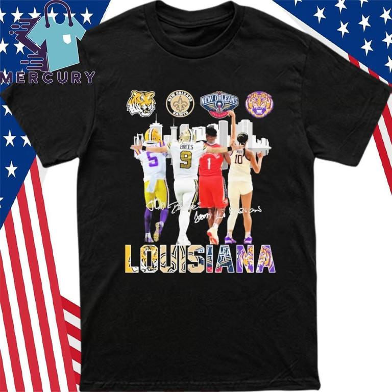 Official Louisana Sport Team LSU Tigers New Orleans Saints Shirt Unisex T-Shirt XXXXL