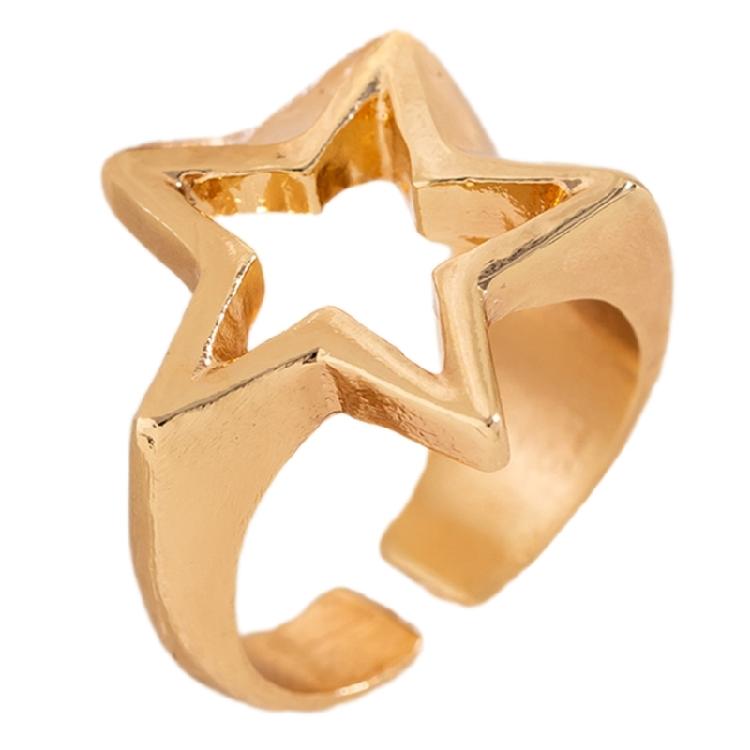 Eye Catching Vintage Irregular Aesthetic Finger Rings Jewelry with Starry Appeal
