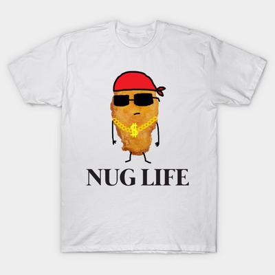 T Shirt Women Funny Nug Life Chicken Nugget Harajuku Print Kawaii Tshirt Summer Short Sleeve Female T-Shirt Top Tee