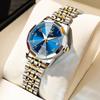 OLEVS Women's Watch Japanese Quartz Stainless Steel Band Classic Dial Luminous Function 30M Waterproof Business Ladies Watch Popular Stylish Cute Gift