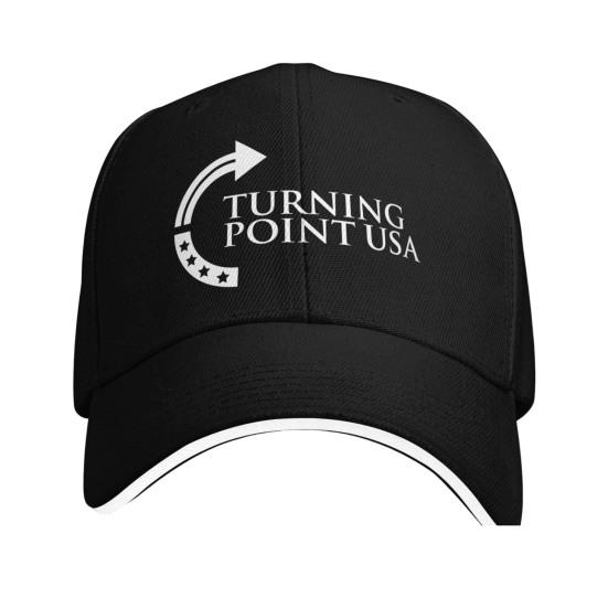 Turning Point USA Charlie Kirk Hat Unisex Adjustable Baseball Cap for Men Women Vintage