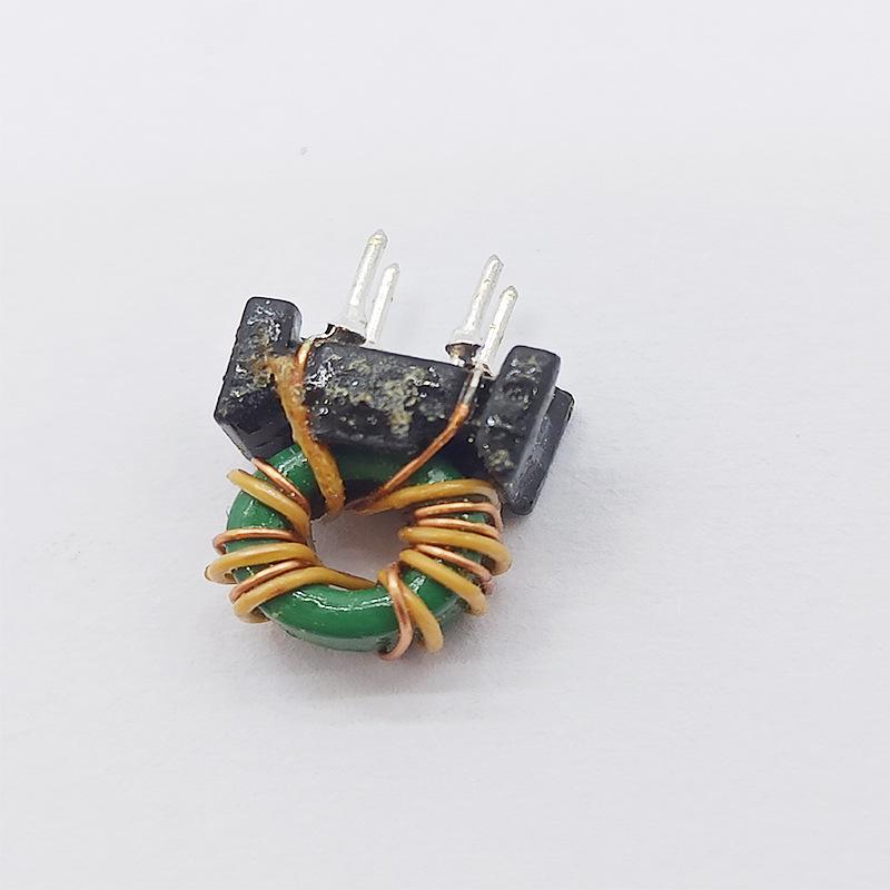 Toroidal Common Mode Inductor, 0.27 Insulation, 7 Turns, 150uH, 1A, Ferrite Core, T6x3x3 with 3x3 Base