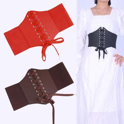 Avrupa Mahkemesi Korsaj Tasarımlı Yazlık Retro Moda Lastikli Bel Kemer