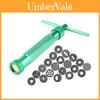 Modern Minimalist Stainless Steel Piping Gun With 20 Floral Nozzles For Baking Creations